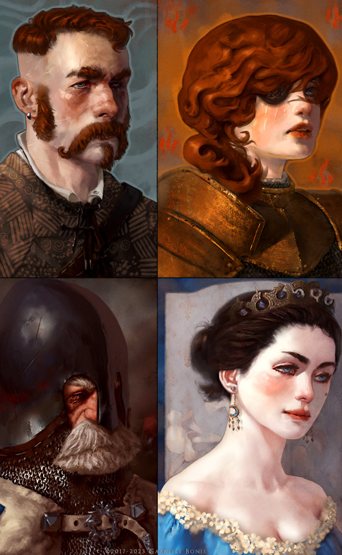 RPG Portraits, Humans - Good guys revised (wip) (2017-2023)